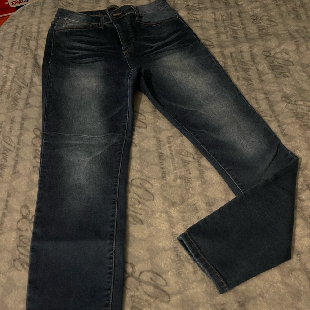 High rise skinny jeans